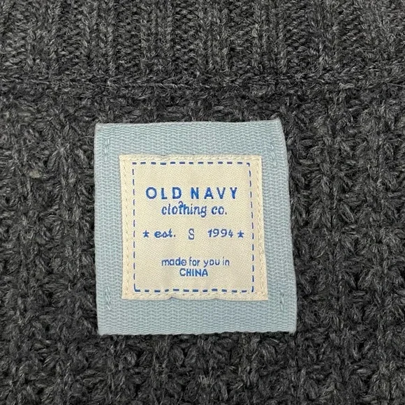 Old Navy Charcoal Gray Double Breasted Snap Front Sweater Size S - Picture 8 of 10